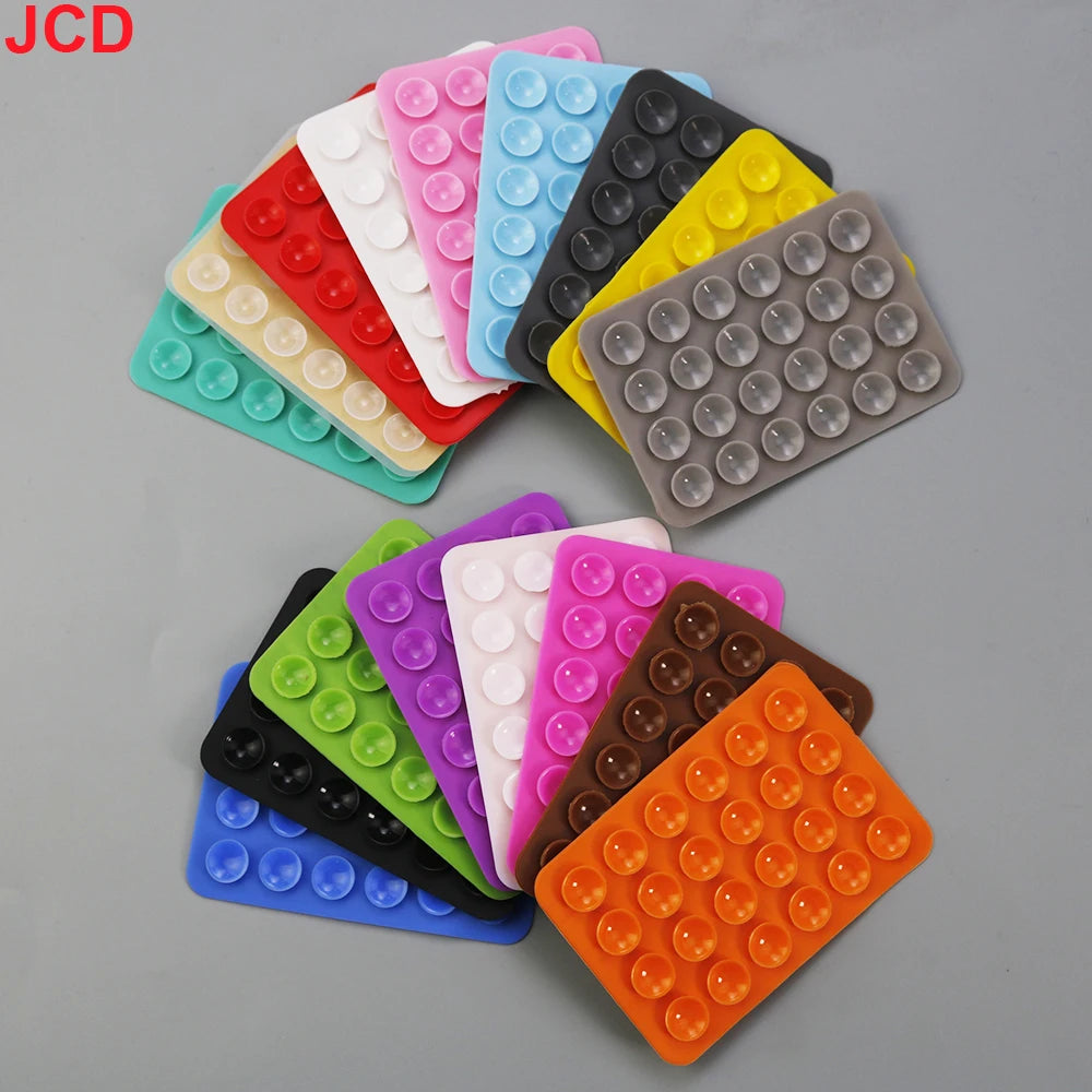 1Pcs Double Sided Silicone Suction Cup Mobile Phone Suction Cup with Adhesive Pad Silicone Pad Rubber Suction Cup ﻿