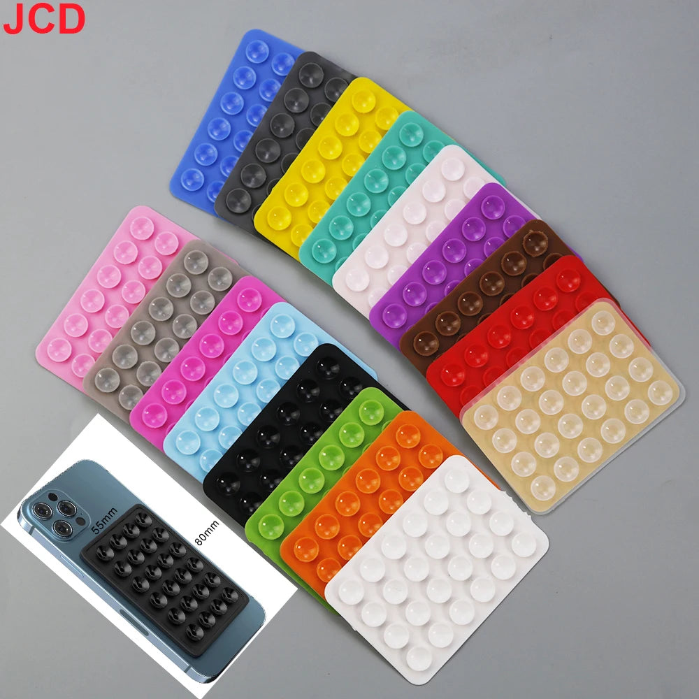 1Pcs Double Sided Silicone Suction Cup Mobile Phone Suction Cup with Adhesive Pad Silicone Pad Rubber Suction Cup ﻿