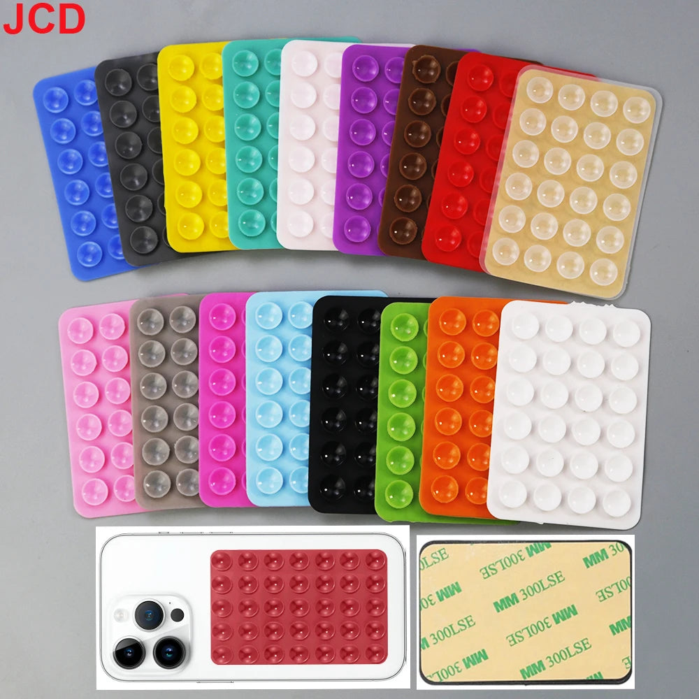 1Pcs Double Sided Silicone Suction Cup Mobile Phone Suction Cup with Adhesive Pad Silicone Pad Rubber Suction Cup ﻿