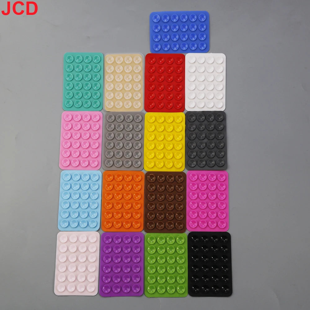 1Pcs Double Sided Silicone Suction Cup Mobile Phone Suction Cup with Adhesive Pad Silicone Pad Rubber Suction Cup ﻿